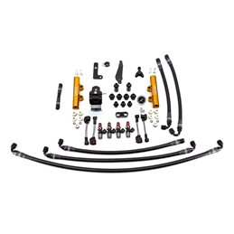 IAG PTFE Fuel System Kit with Injectors, Lines, FPR, Fuel Rails for 2008-21 STI (Black/1700cc).