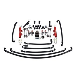 IAG PTFE Flex Fuel System Kit with Injectors, Lines, FPR, Fuel Rails for 08-14 WRX (Black/1300cc).
