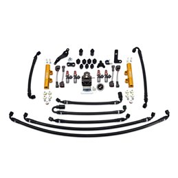 IAG PTFE Flex Fuel System Kit with Injectors, Lines, FPR, Fuel Rails for 08-14 WRX (Black/1700cc).