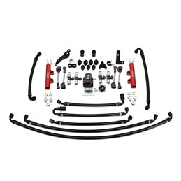 IAG PTFE Flex Fuel System Kit with Injectors, Lines, FPR, Fuel Rails for 08-14 WRX (Black/2600cc).