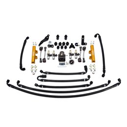 IAG PTFE Flex Fuel System Kit with Injectors, Lines, FPR, Fuel Rails for 08-14 WRX (Black/2600cc).