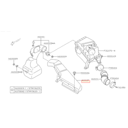 Ecope Admission d'air et résonateur WRX/STI 2001-2007 LEGACY/OUTBACK 3.0L H6 1998-2003