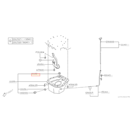 Joint retour carter d'huile moteur SUBARU