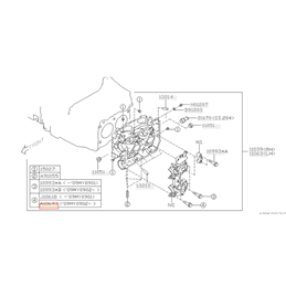 Vis Pompe à eau SUBARU et palier arbre à came extérieur STI/WRX 2009-2014