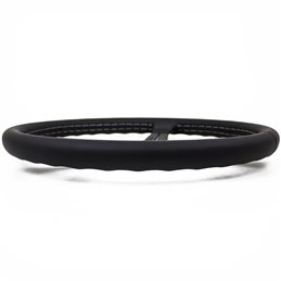 Volant Nardi Classic ND39 Cuir Noir, Branches Noires, Coutures Grises, Tulipé 30 mm