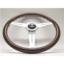 Nardi Classic ND36 Steering Wheel, Wood, Chrome Spokes, 25 mm Dish