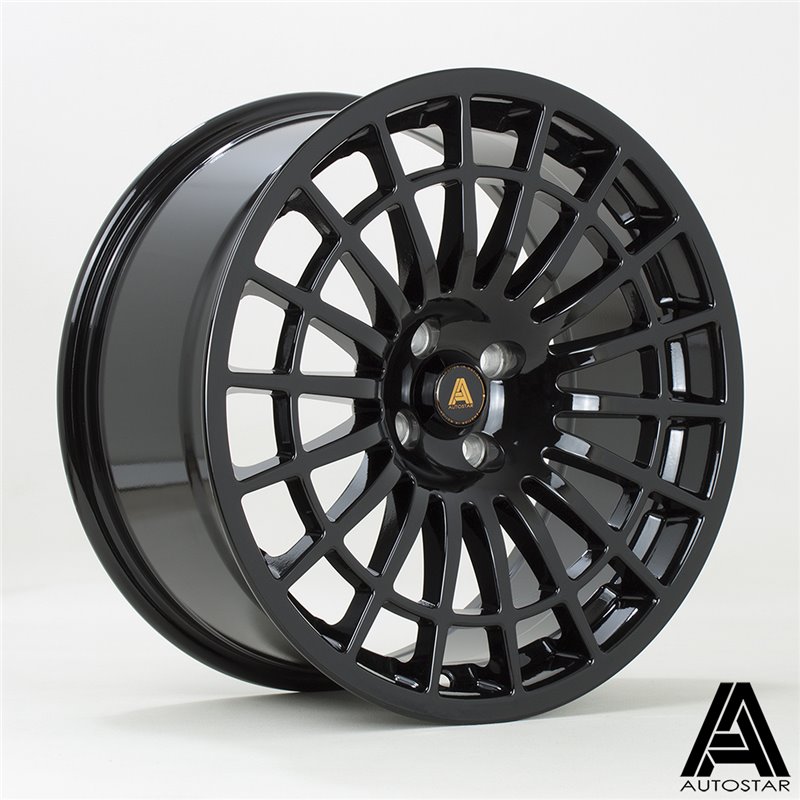 Autostar 500+ 17x8" 4x98 ET30, Noir Brillant