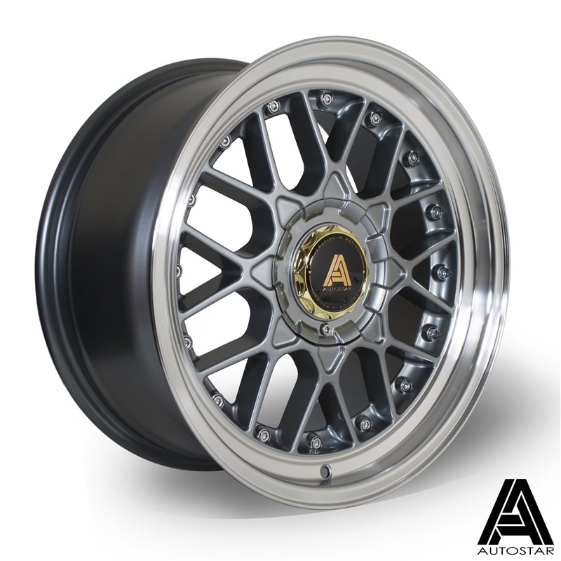 Autostar Sprint 17x8" 4x100/108 ET30, Gunmetal, Rebord Poli