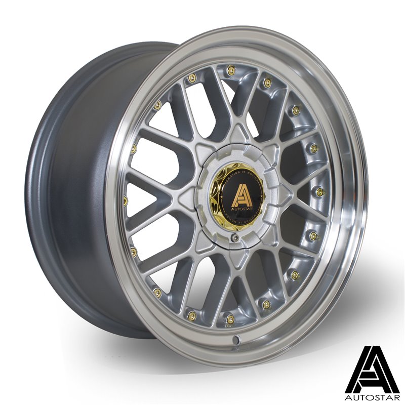 Autostar Sprint 17x8" 5x100 ET30, Gris Argenté