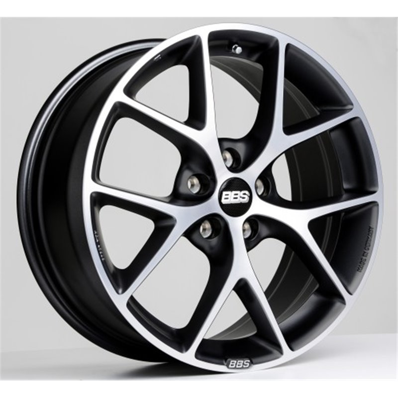BBS SR 18x8" 5x112 ET52, Noir Mat / Poli