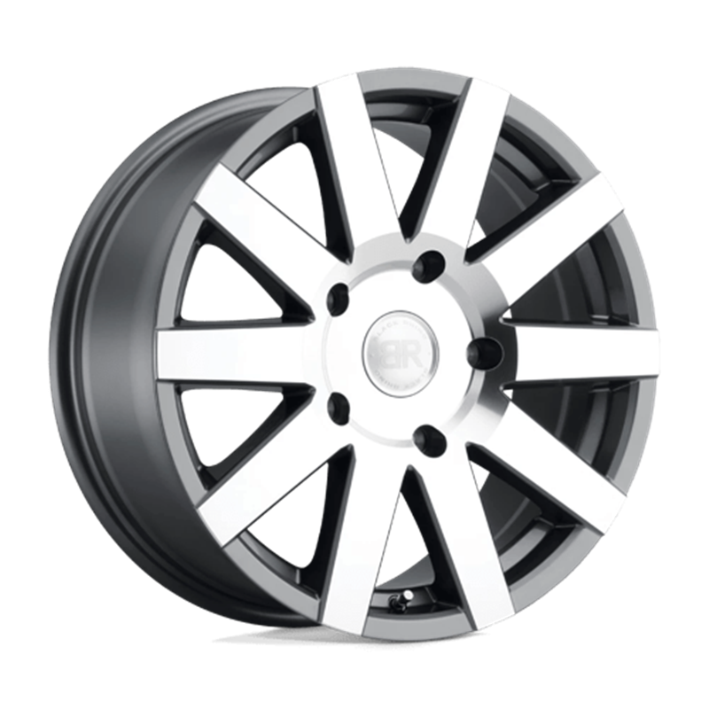 Black Rhino Journey 18x8 5x130 ET48, Gunmetal Brillant, Branches Polies Miroir