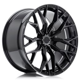 Concaver CVR1 22x10.5" (5 trous - sur mesure) ET10-46, Double Noir Brillant
