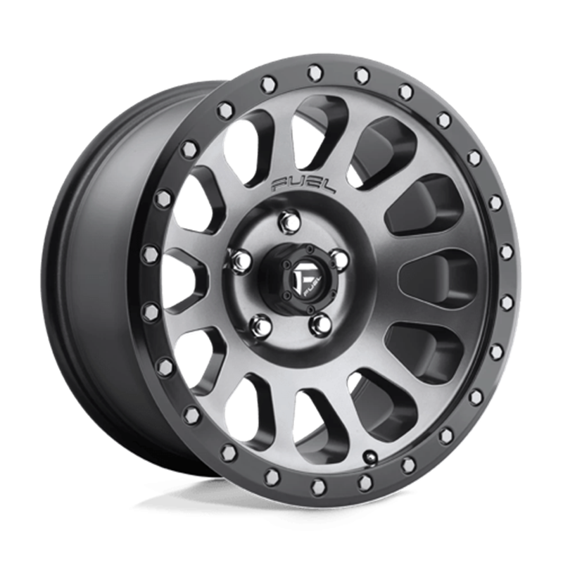 Fuel D601 Vector 18x9" 5x150 ET20, Gunmetal Mat, Cerclage Noir
