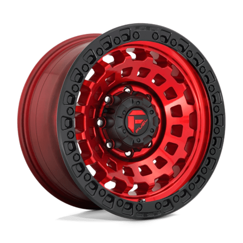 Fuel D632 Zephyr 17x9 6x139.7 ET-12, Rouge Candy, Cerclage Noir
