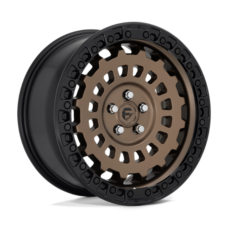 Fuel D634 Zephyr 17x8" 5x114.3 ET38, Bronze Mat, Cerclage Noir