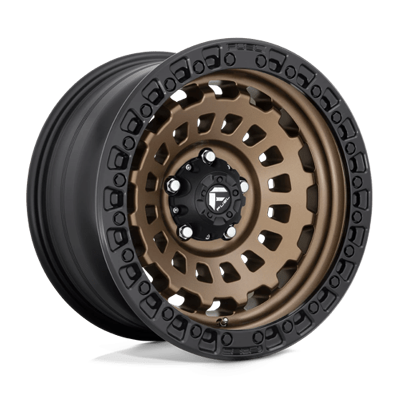 Fuel D634 Zephyr 17x9 5x127 ET-12, Bronze Mat, Cerclage Noir