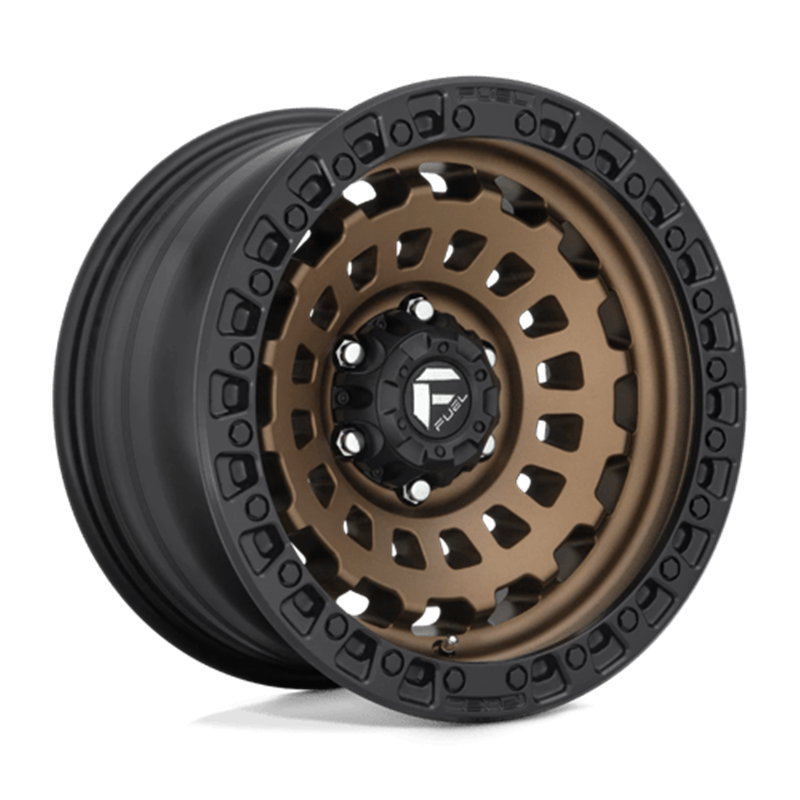 Fuel D634 Zephyr 18x9" 5x150 ET-12, Bronze Mat, Cerclage Noir