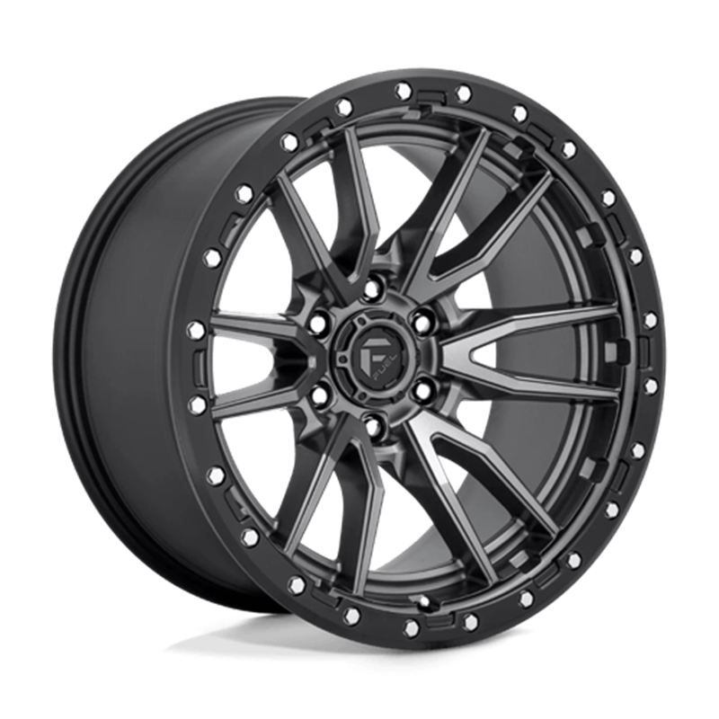 Fuel D680 Rebel 20x10 6x139.7 ET-18, Gunmetal Mat, Cerclage Noir