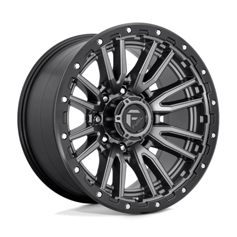 Fuel D680 Rebel 20x10 8x170 ET-18, Gunmetal Mat, Cerclage Noir