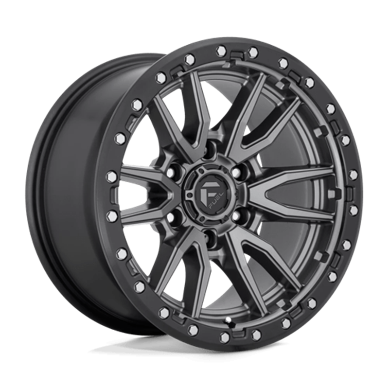 Fuel D680 Rebel 20x10" 5x139.7 ET-18, Gunmetal Mat, Cerclage Noir