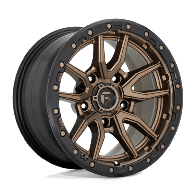 Fuel D681 Rebel 17x9" 5x127 ET-12, Bronze Mat, Cerclage Noir