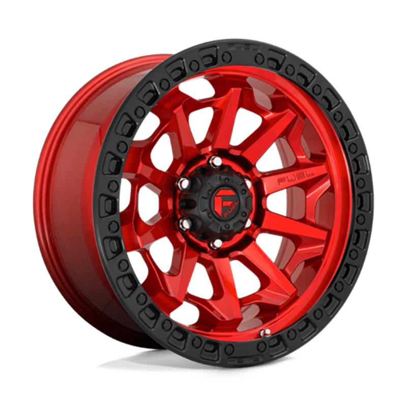 Fuel D695 Covert 20x9" 5x139.7 ET20, Rouge Candy, Cerclage Noir
