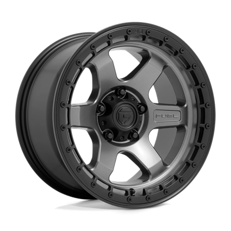 Fuel D752 Block 18x9" 6x139.7 ET-12, Gunmetal Mat, Cerclage Noir