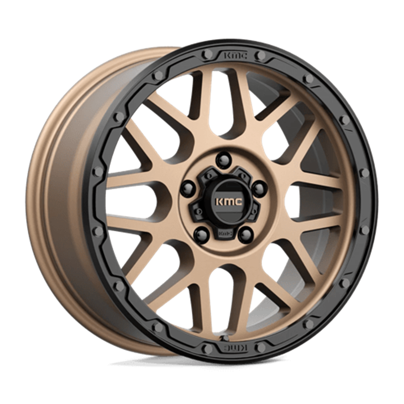 KMC KM535 Grenade Off-Road 18x8.5" 5x127 ET35, Bronze Mat, Rebord Noir