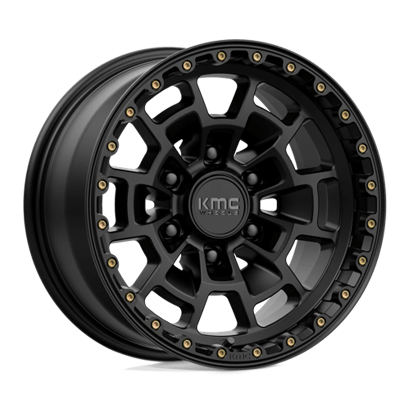 KMC KM718 Summit 17x8.5" 6x139.7 ET00, Noir Satiné