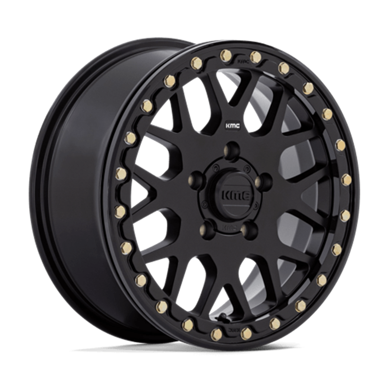 KMC KS235 Grenade Beadlock 15.0x6" 5x114.3 ET38, Noir Satiné
