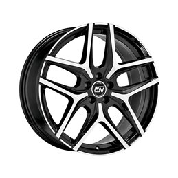 MSW 40 19x7.5" 5x112 ET48, Noir Brillant / Poli