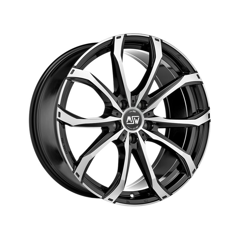 MSW 48 20x9.5" 5x120 ET48, Noir Brillant / Poli