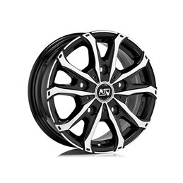 MSW 48 Van 17x7" 5x130 ET66, Noir Brillant / Poli
