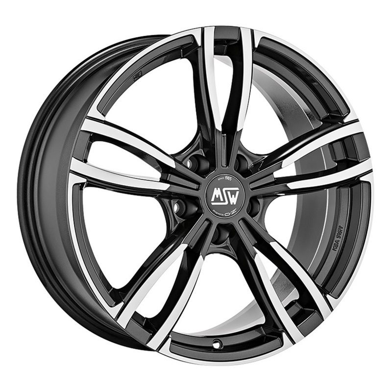 MSW 73 17x7.5" 5x120 ET43, Gris Anthracite, Branches Polies