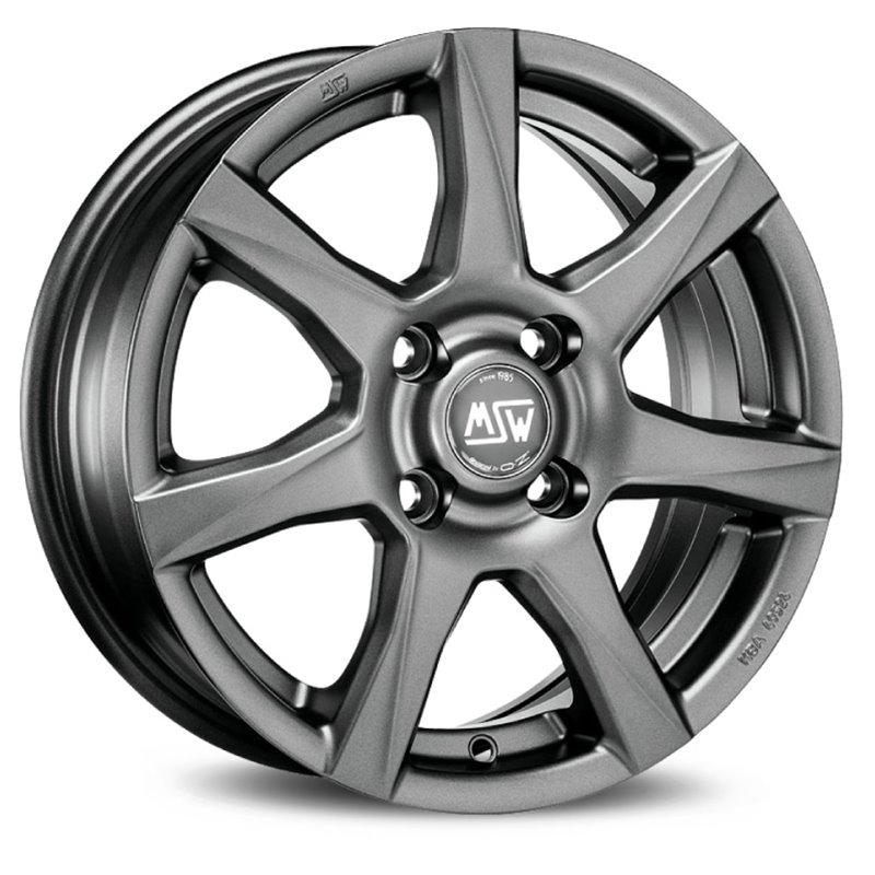 MSW 77 15x6" 4x100 ET35, Gris Anthracite
