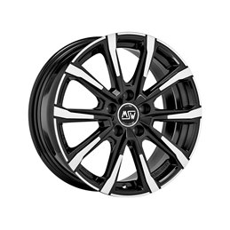 MSW 79 17x7" 5x112 ET34, Noir Brillant / Poli