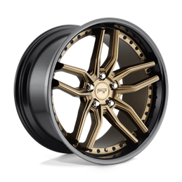 Niche M195 Methos 20x10.5 5x120 ET35, Bronze Mat, Cerclage Noir