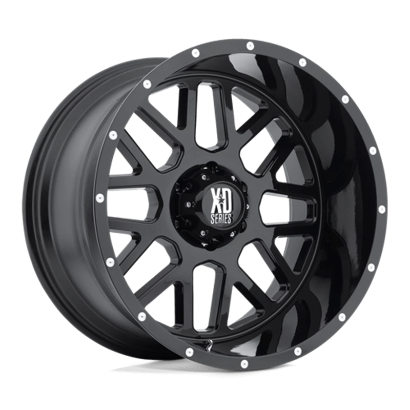 XD XD820 Grenade 20x12 6x139.7 ET-44, Noir Satiné