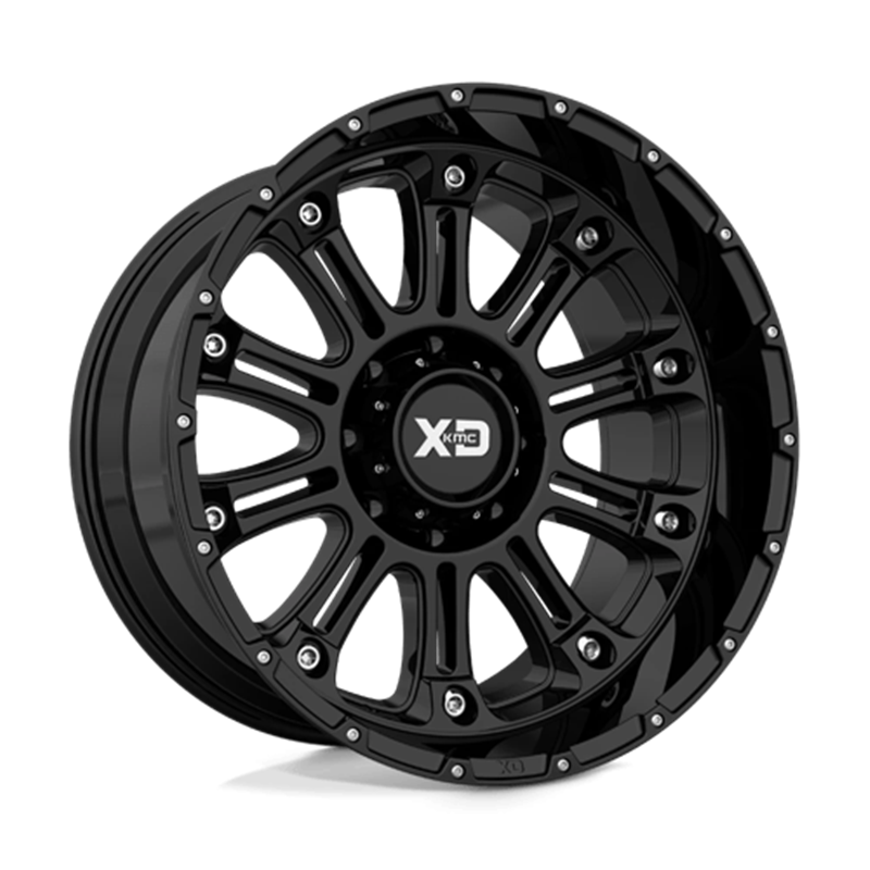 XD XD829 Hoss II 20x9" 8x170 ET-12, Noir Brillant