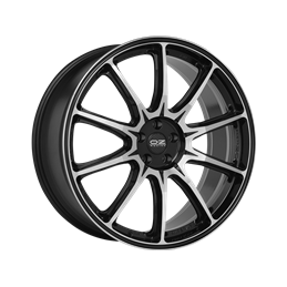 OZ Hyper XT HLT 22x11" 5x112 ET40, Noir Brillant, Branches Polies