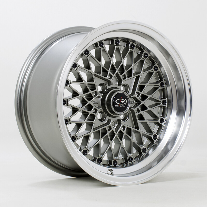  Rota OS Mesh 15x8" 4x100 ET20, Gris Anthracite