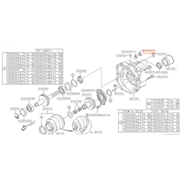 Joint d'étanchéité selecteur boite 5 vitesses SUBARU GT/STI 1993-2000 WRX 2001-2011 / Forester / Legacy