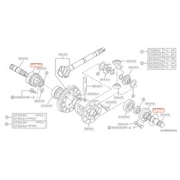 Joint Torique Différentiel Avant SUBARU BV6 STI/Legacy