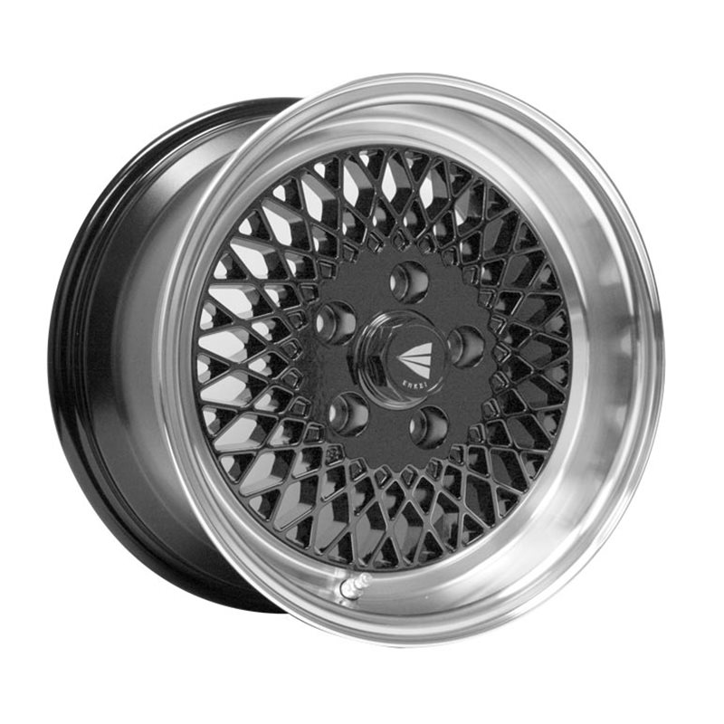 ENKEI92 Line 15x8 25mm 4x100 Bolt Pattern Black Wheel