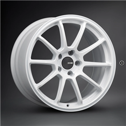 TRIUMPH 18x9.5 5x114.3 38mm Vanquish White Wheel