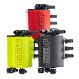 IAG V3 Street Series Air / Oil Separator (AOS) for 2008-14 WRX & 2008-21 STI - Black Finish