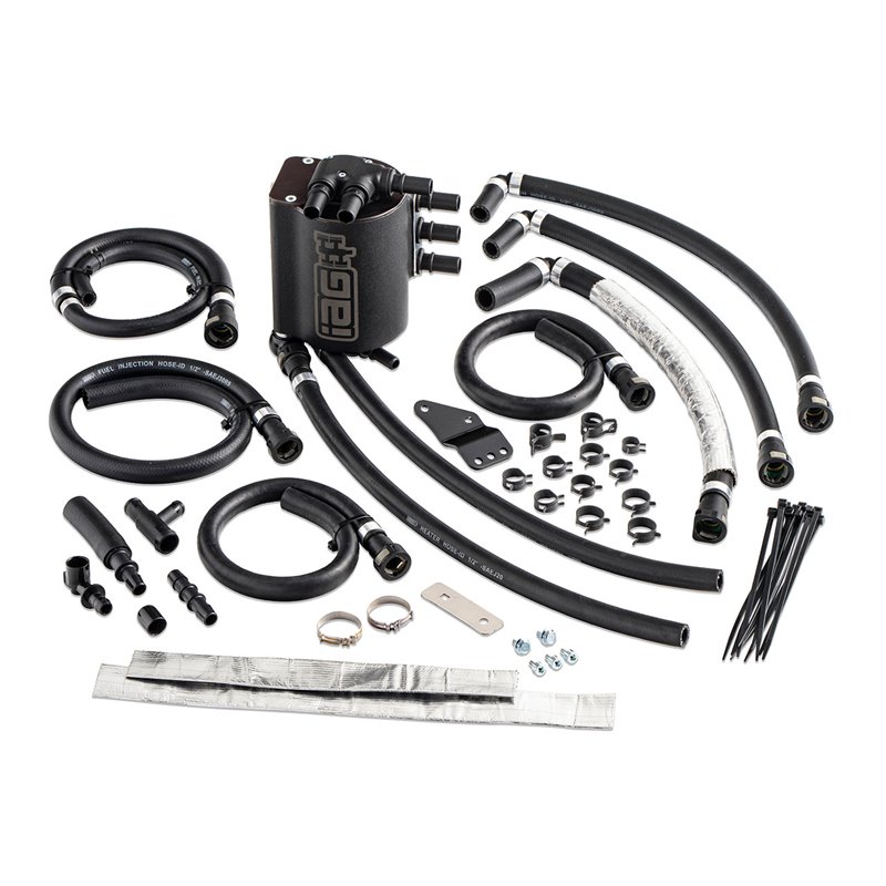 IAG V3 Street Series Air / Oil Separator (AOS) for 2008-14 WRX & 2008-21 STI - Black Finish