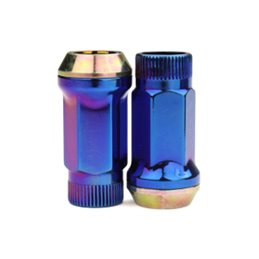 Ecrous SR45R MUTEKI Kit 12X1.5 45mm Bleu Brulé