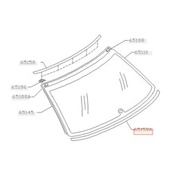 Moulure inférieure pare brise arrière SUBARU GT/STI 1995-2000