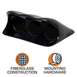 60mm Fiberglass Triple Gauge Dashboard Pod for 2001-2007 Subaru Impreza WRX